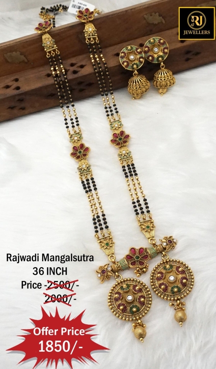 Rajwadi Long Mangalsutra