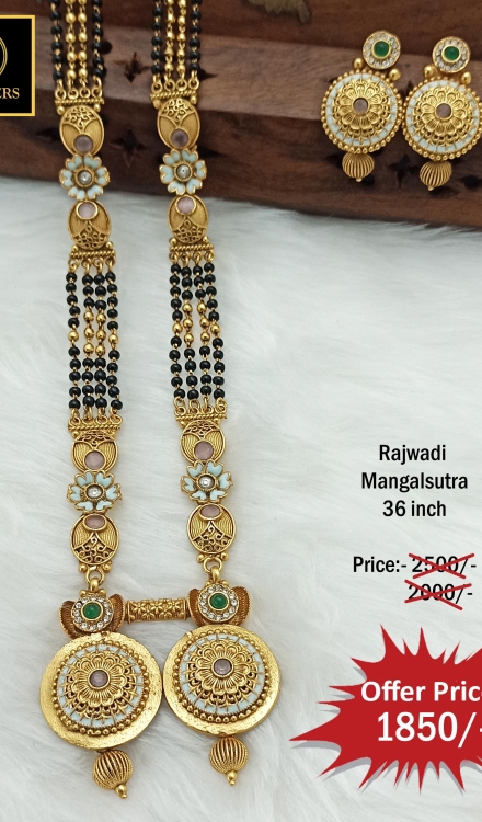 Rajwadi Long Mangalsutra