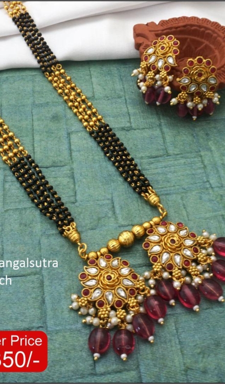 Rajwadi Long Mangalsutra