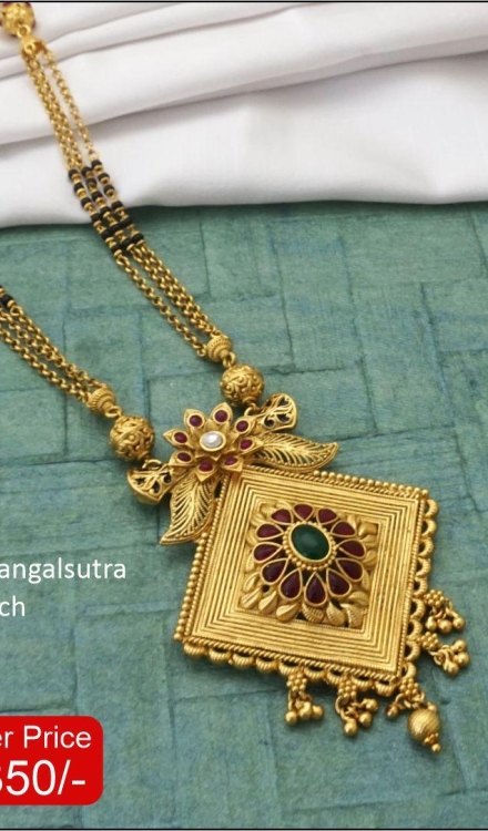 Rajwadi Long Mangalsutra
