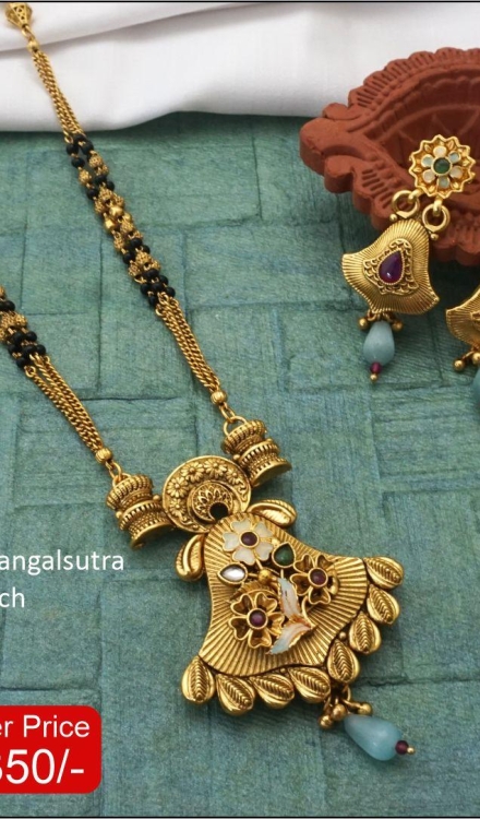 Rajwadi Long Mangalsutra